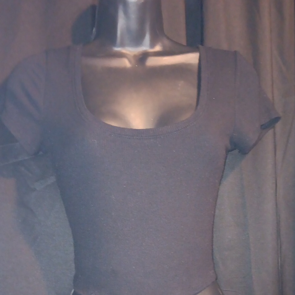 Classic Black Women's Crop Top